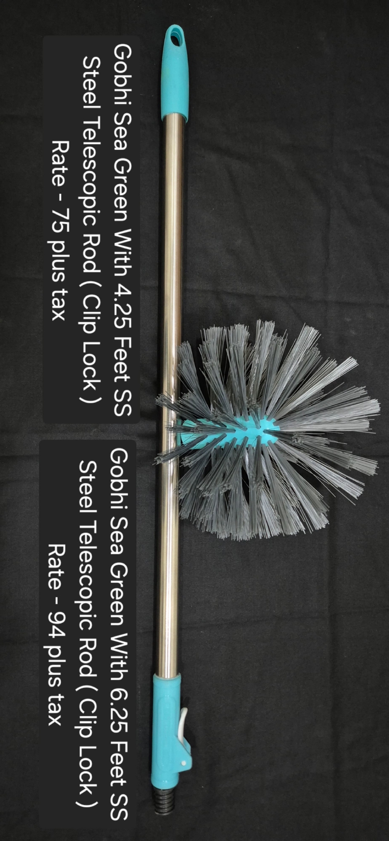 Gobhi Sea Green Steel 6.25 Feet Rod